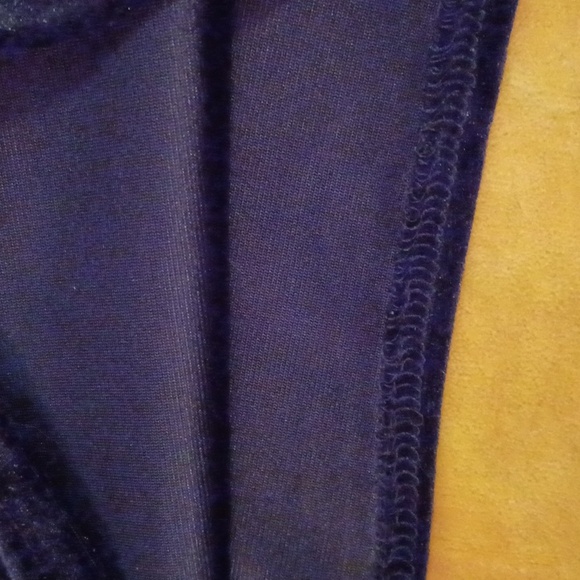 Black velvet with white lace yoke, goth top, M - Picture 3 of 4